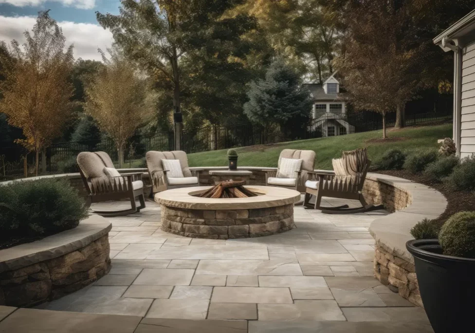 patio-with-stone-fire-pit-plush-lounge-chairs